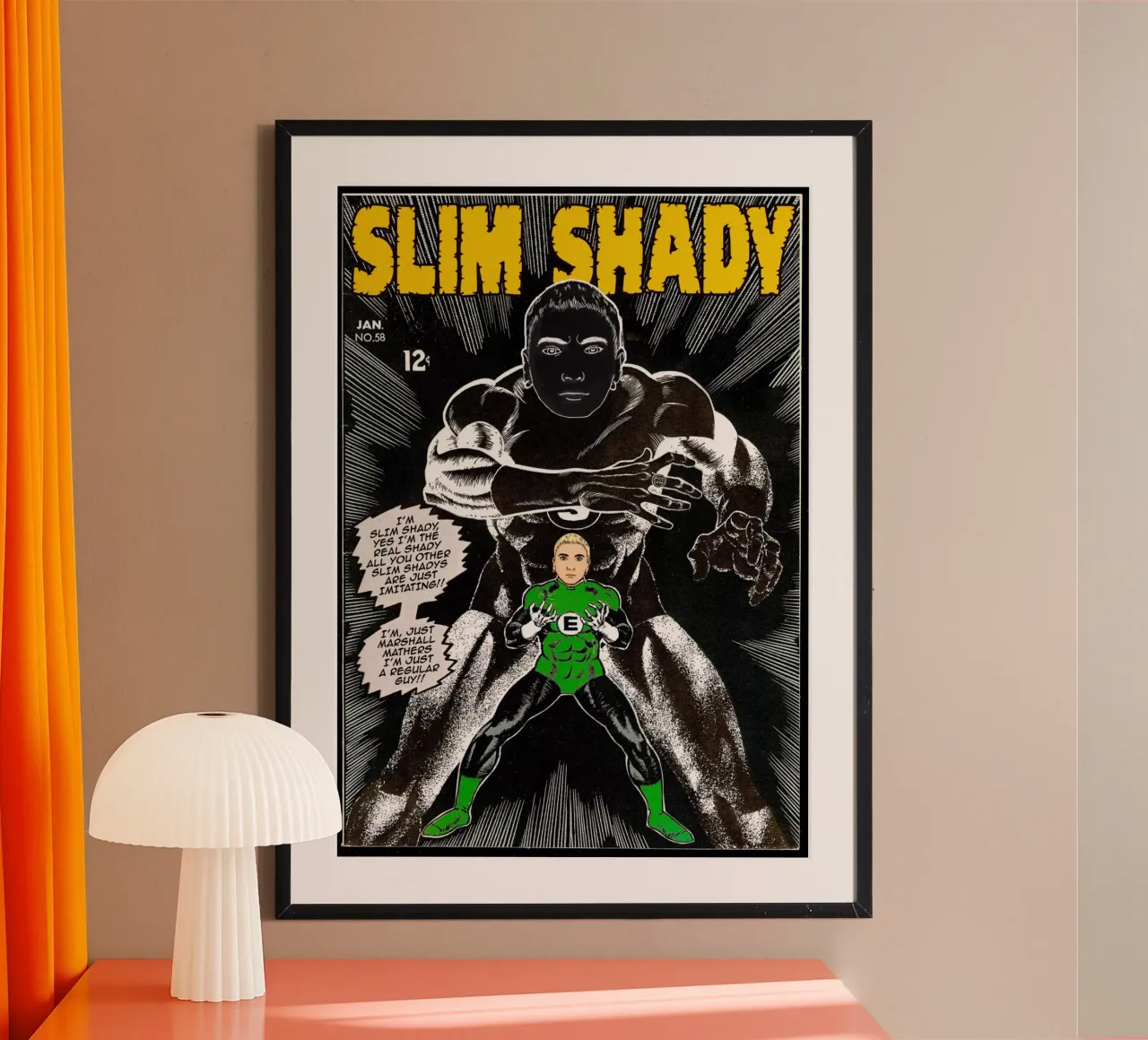 Dangerous Slim poster con telaio in plastica da Ads Libitum