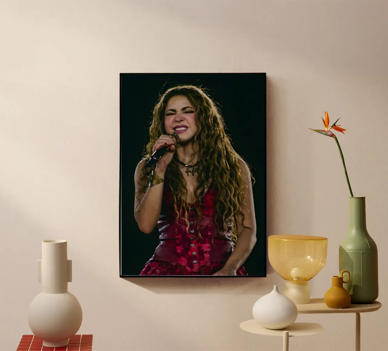 Shakira plexiglass da Digital Street art