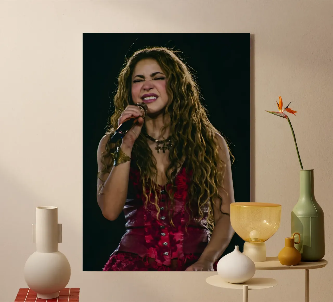 Shakira plexiglass da Digital Street art