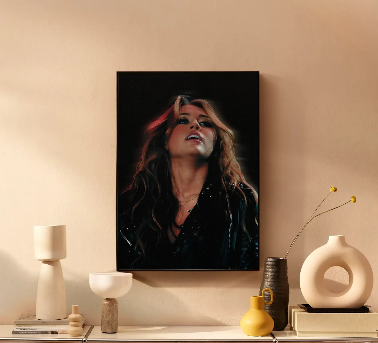 Miley Cyrus plexiglass da Digital Street art