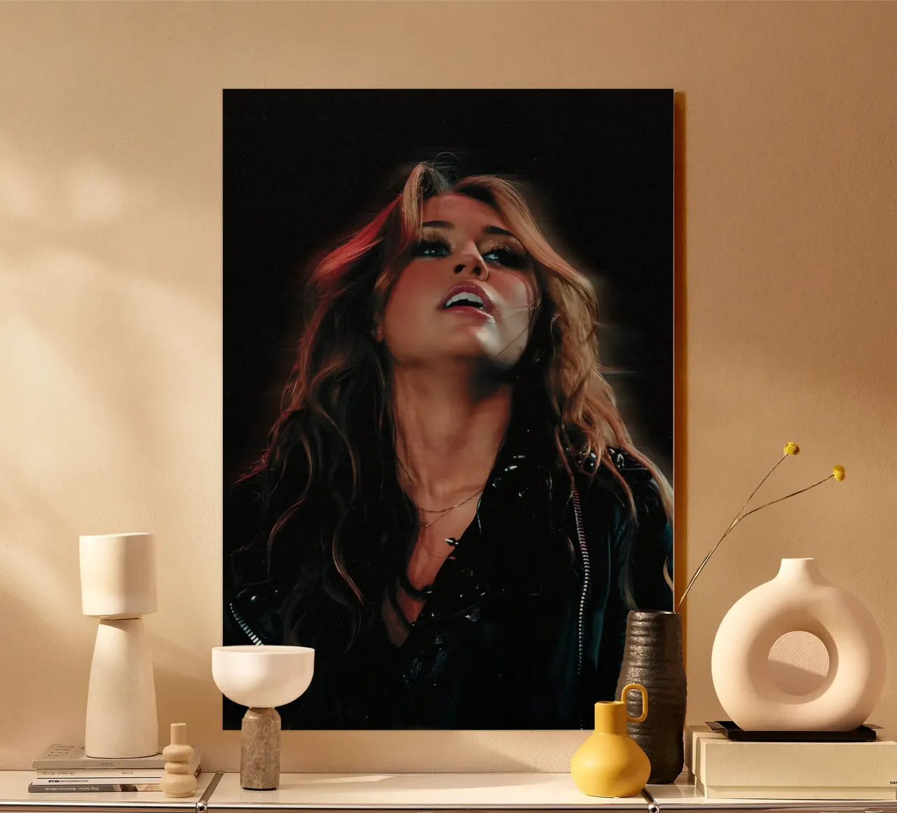 Miley Cyrus plexiglass da Digital Street art