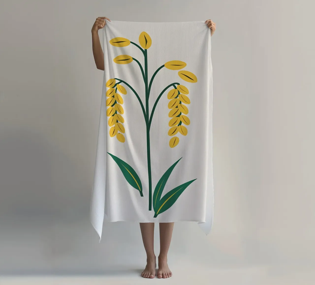 Gambo d'avena telo mare da Botanical Gallery