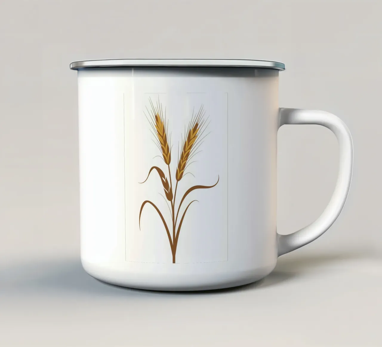 Gambo di segale tazza in smalto da Botanical Gallery