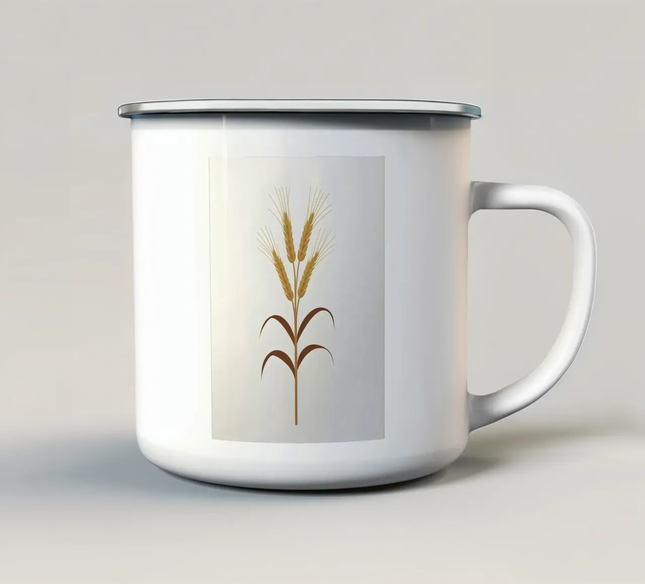Gambo di segale tazza in smalto da Botanical Gallery