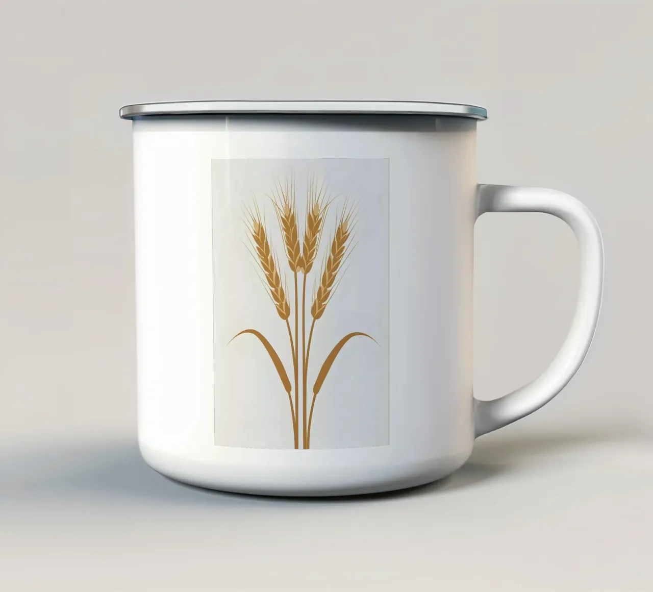 Gambo di segale tazza in smalto da Botanical Gallery