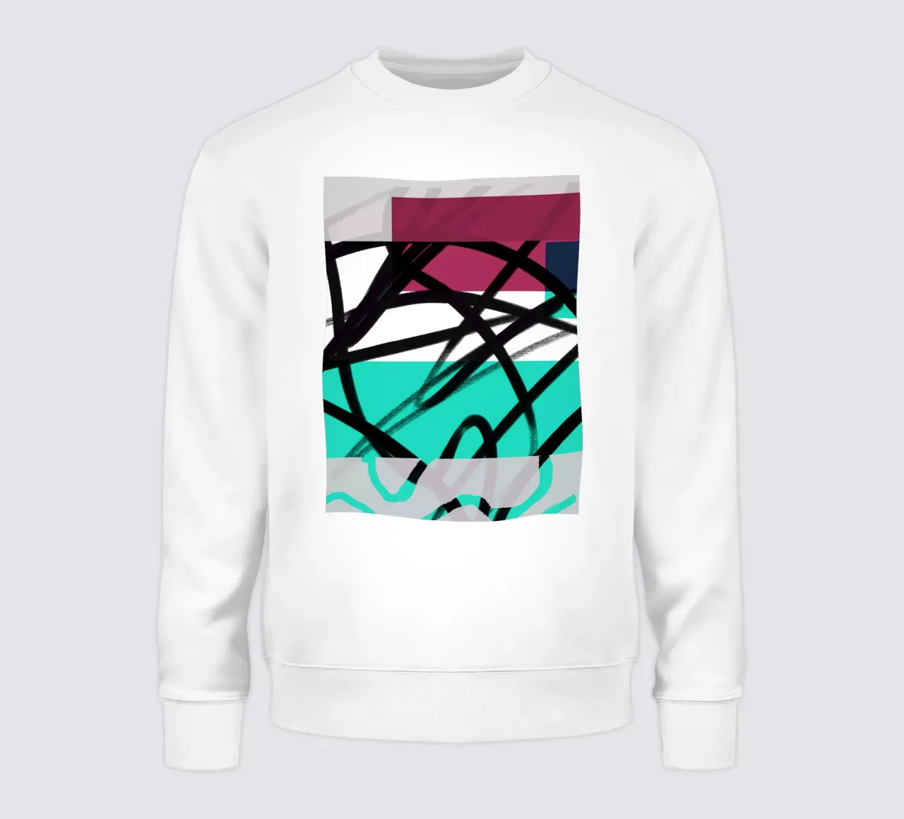 Geometric Graffiti Scribble sudadera de Kim Hubball Studio