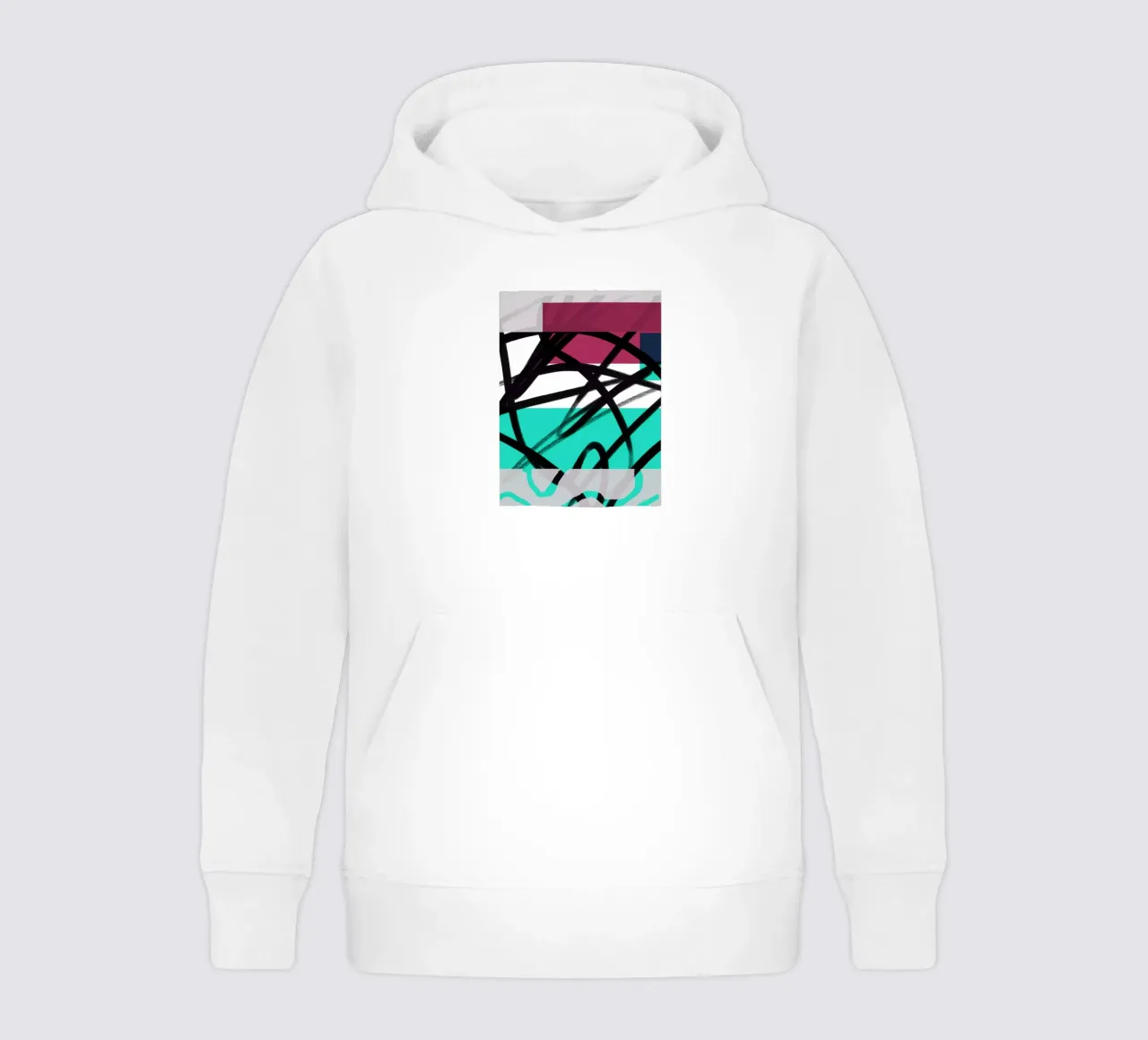 Geometric Graffiti Scribble sweat à capuche enfant de Kim Hubball Studio