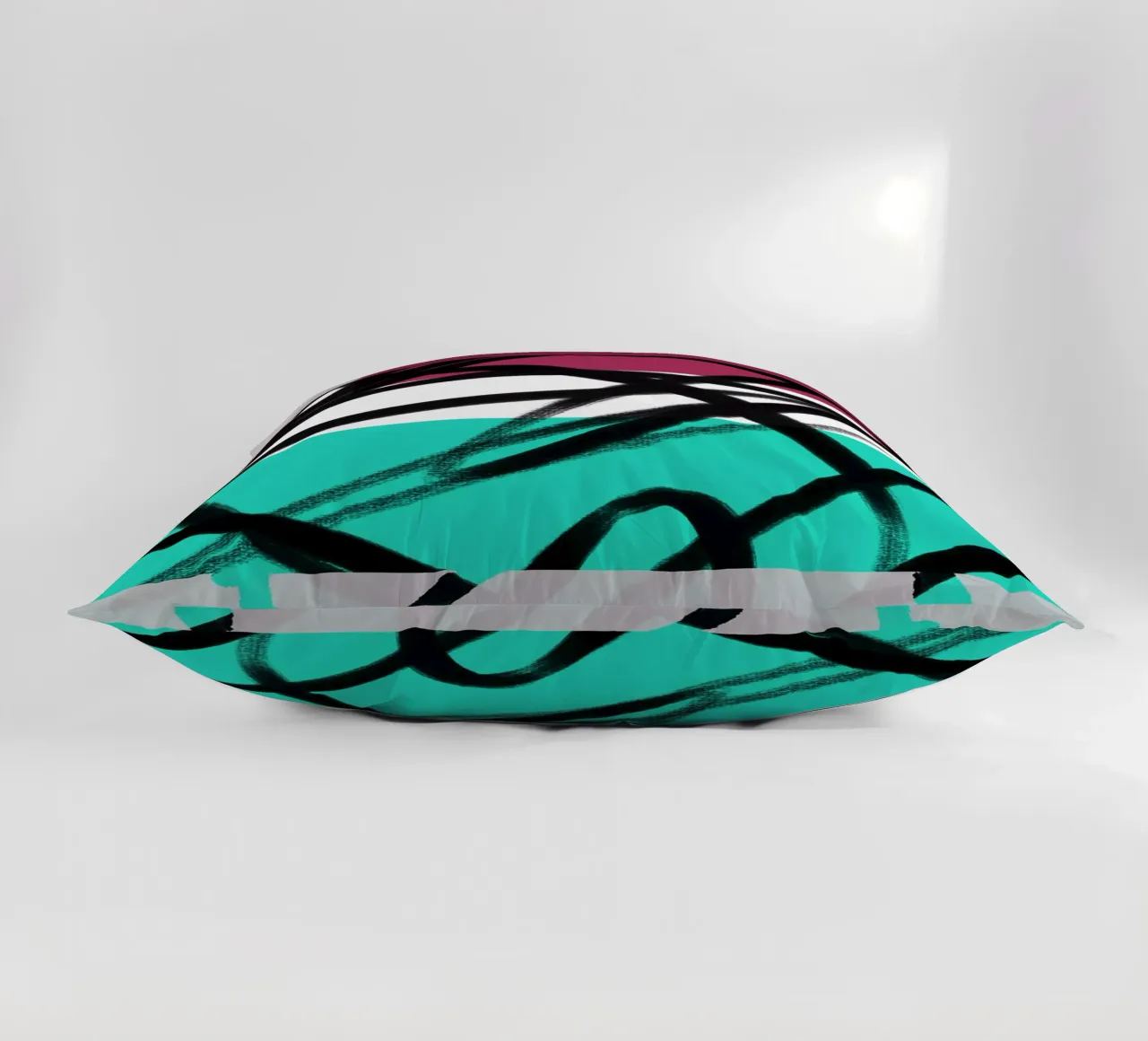Geometric Graffiti Scribble cuscino da Kim Hubball Studio