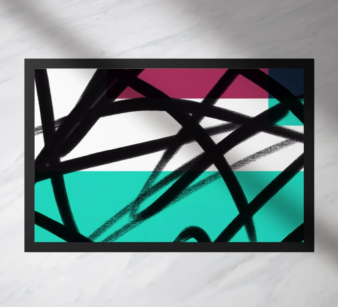 Geometric Graffiti Scribble zerbino da Kim Hubball Studio