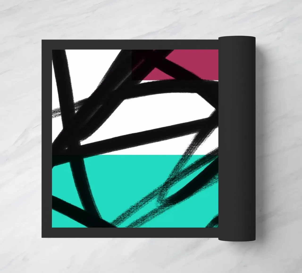 Geometric Graffiti Scribble zerbino da Kim Hubball Studio