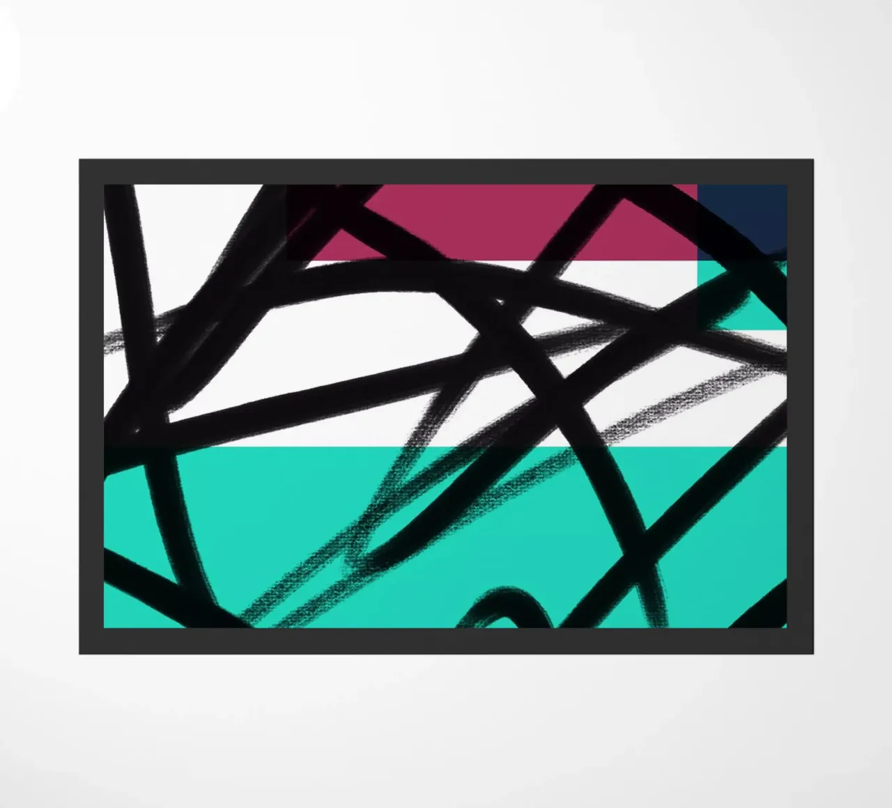 Geometric Graffiti Scribble zerbino da Kim Hubball Studio