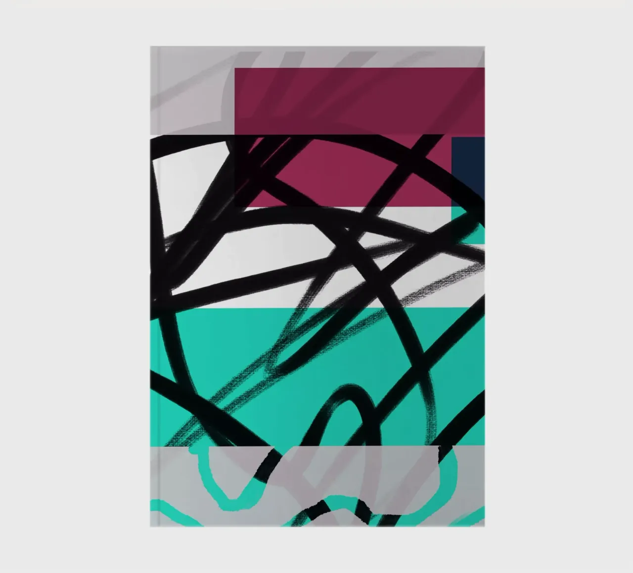 Geometric Graffiti Scribble notebook by Kim Hubball Studio