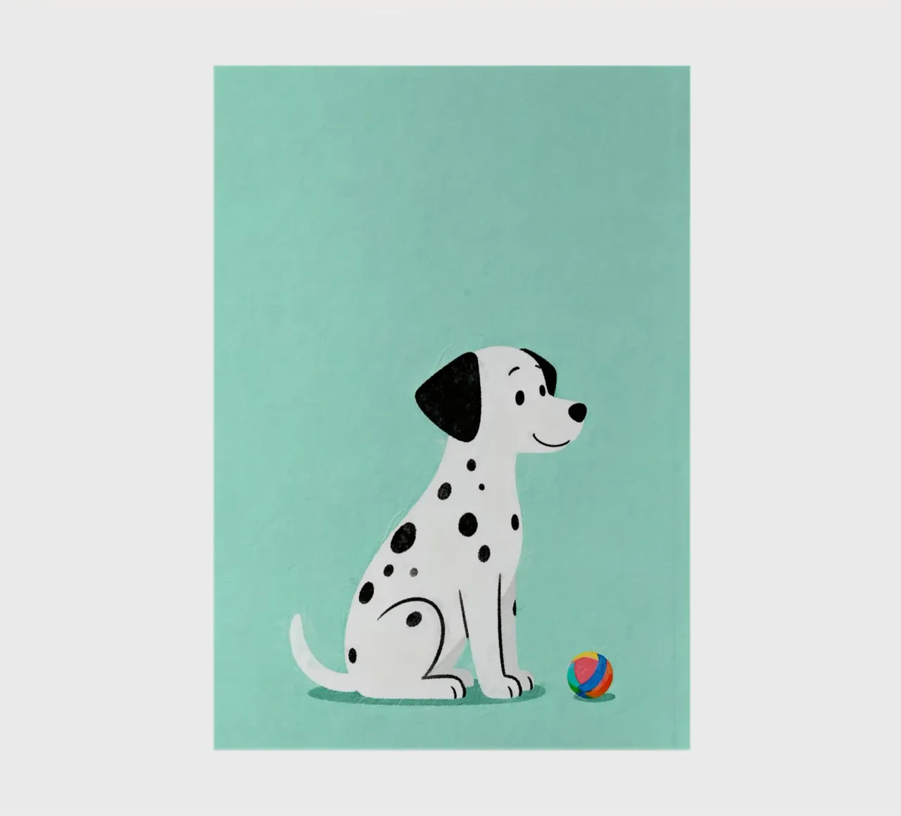 Dalmatian Puppy for Nursery Notizbuch von EverLuvv Studio