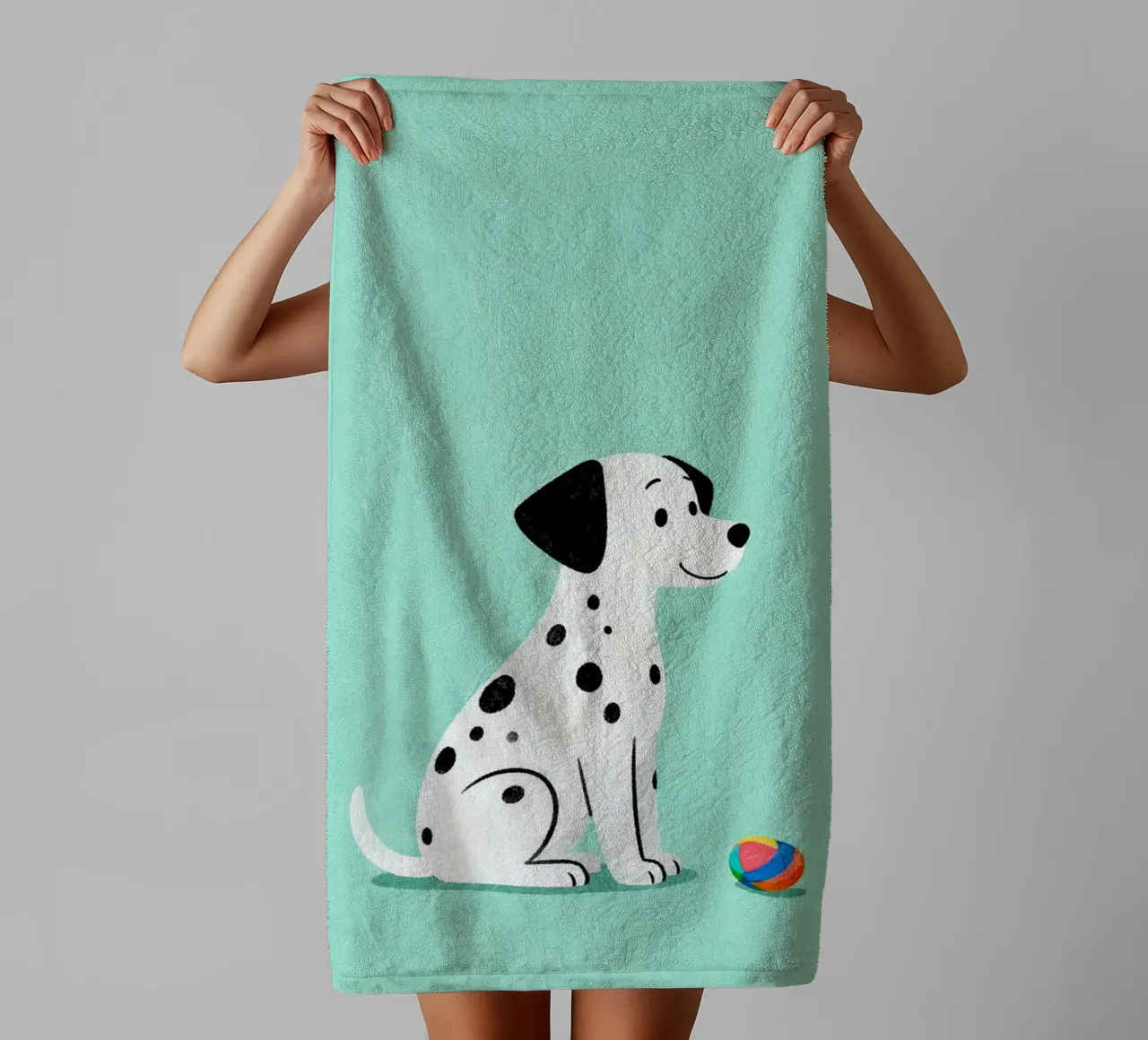 Dalmatian Puppy for Nursery asciugamano da bagno da EverLuvv Studio