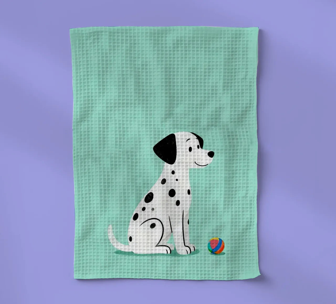 Dalmatian Puppy for Nursery tea towel by EverLuvv Studio