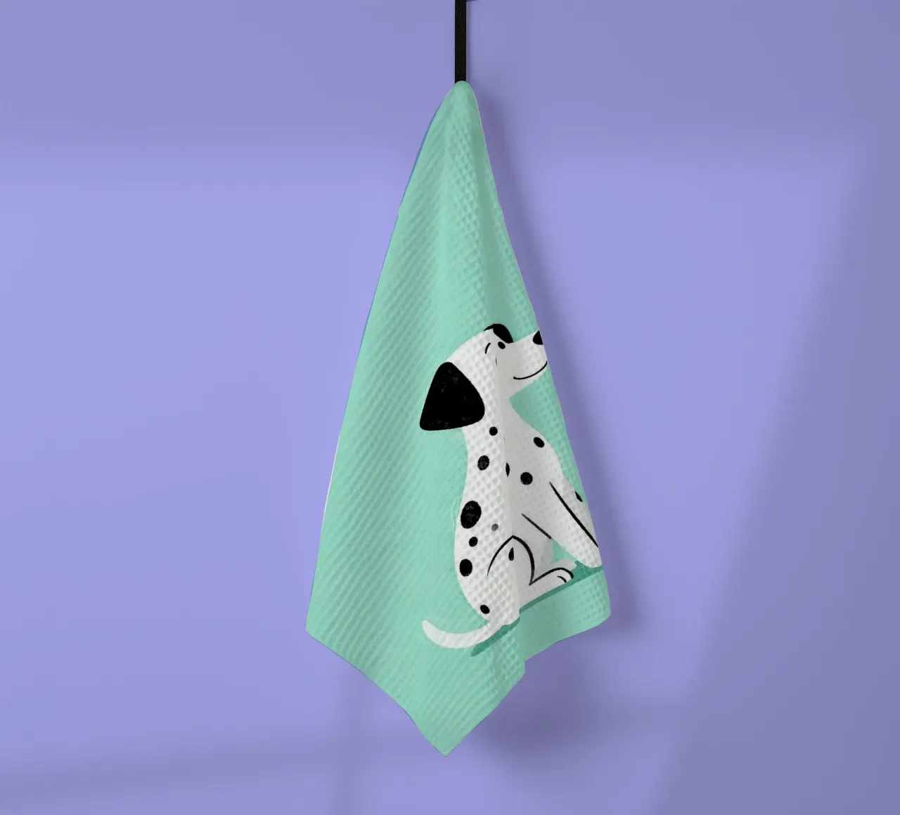 Dalmatian Puppy for Nursery tea towel by EverLuvv Studio