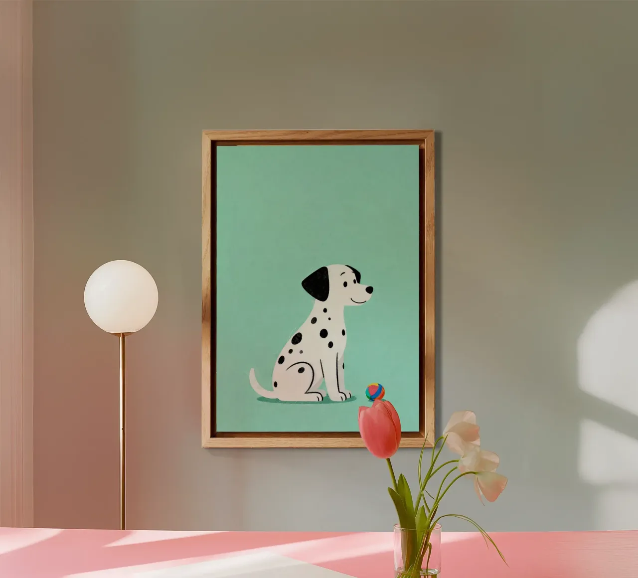 Dalmatian Puppy for Nursery alluminio dibond da EverLuvv Studio