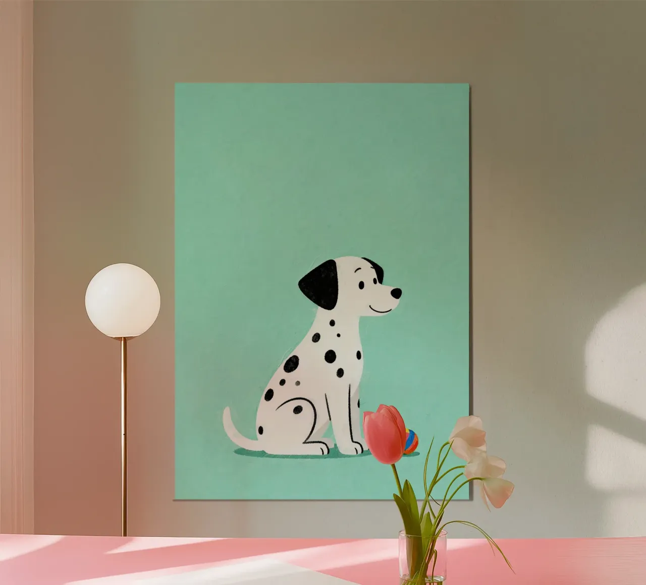 Dalmatian Puppy for Nursery alluminio dibond da EverLuvv Studio