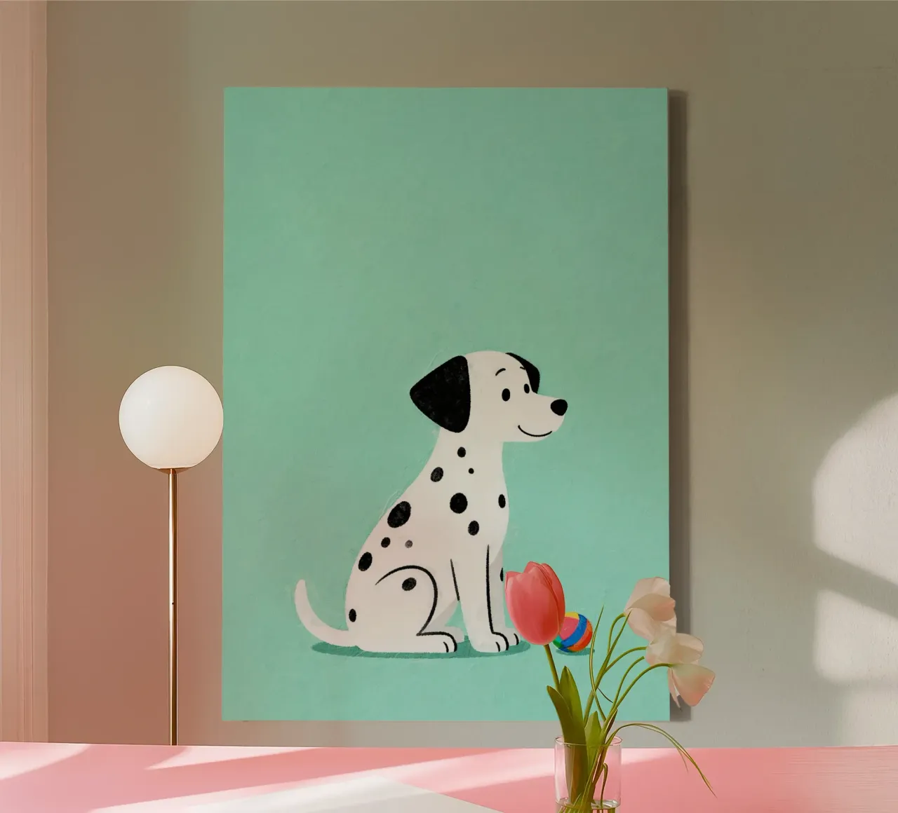 Dalmatian Puppy for Nursery tela da EverLuvv Studio