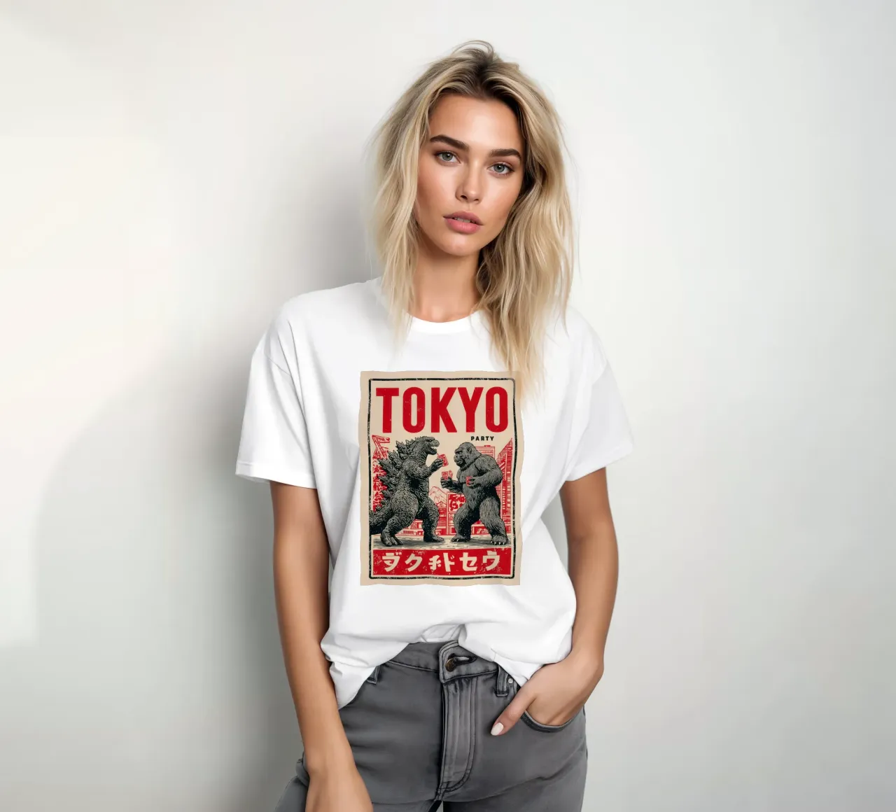 Tokyo Party | Godzilla e King Kong After-Hour t-shirt da Autofocus