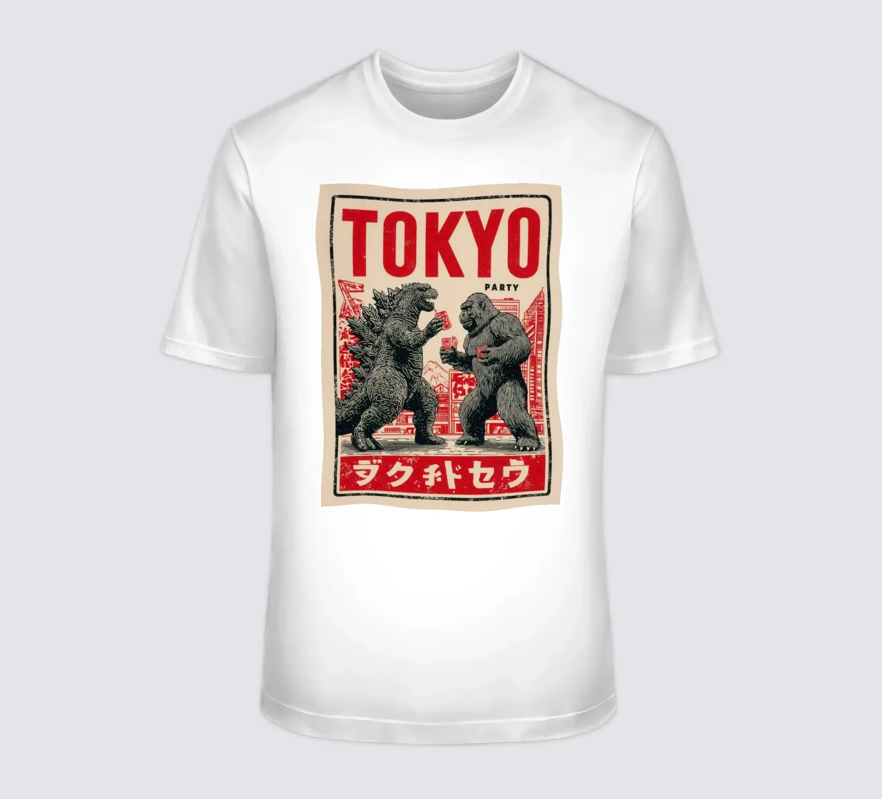 Tokyo Party | Godzilla e King Kong After-Hour t-shirt da Autofocus