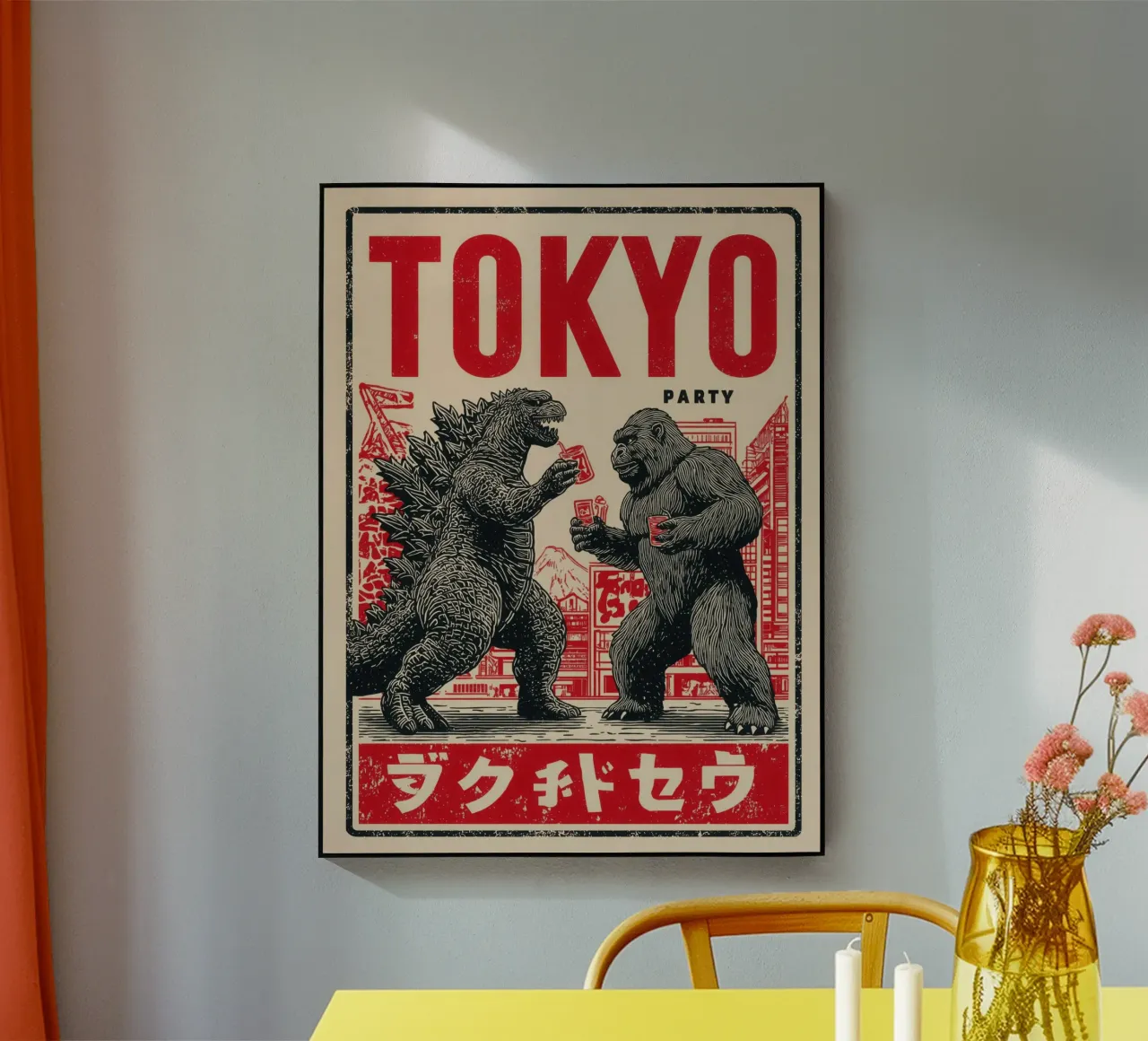 Tokyo Party | Godzilla e King Kong After-Hour plexiglass da Autofocus