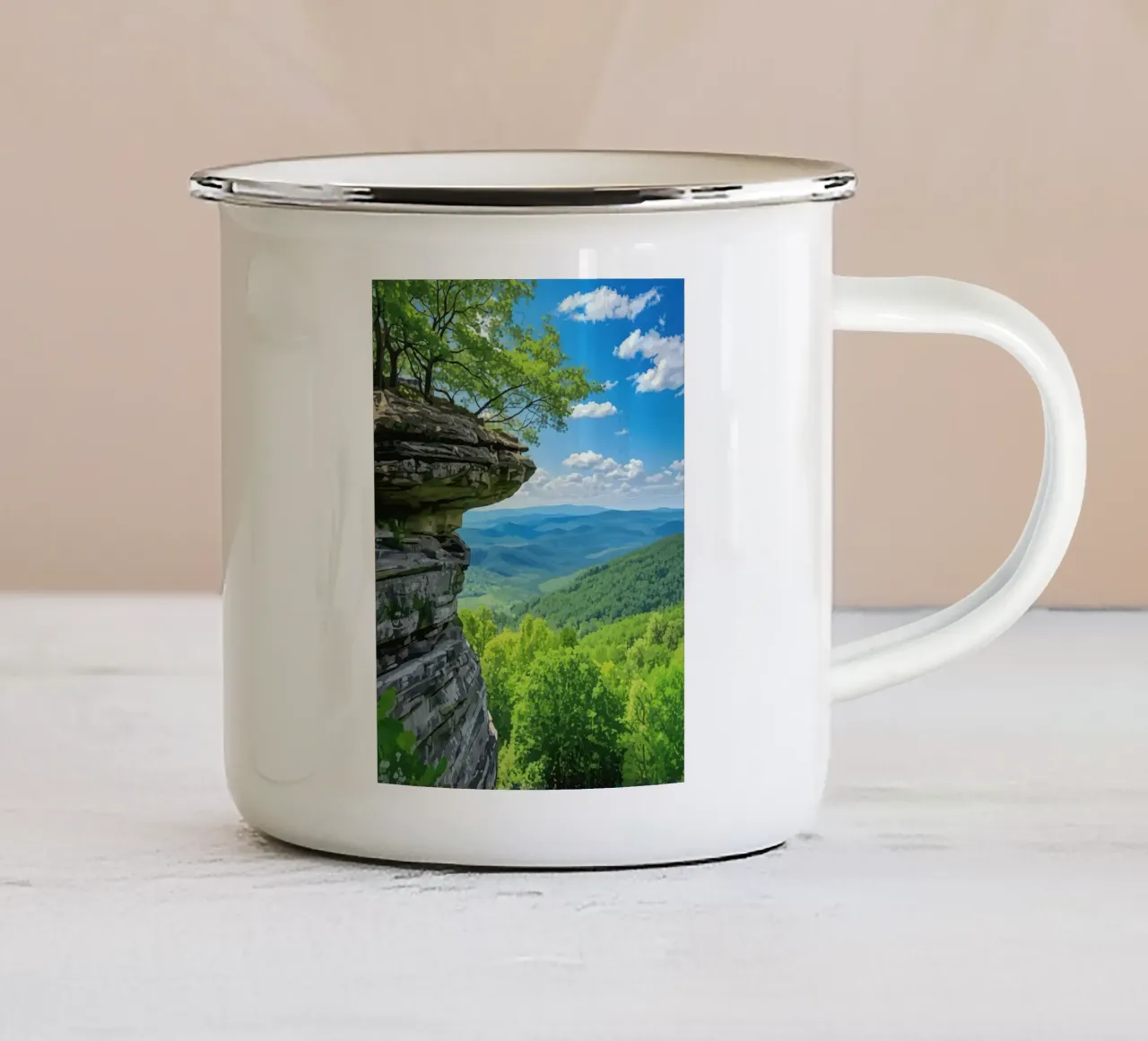 Conkles Hollow Ohio tazza in smalto da Catvalenzuele
