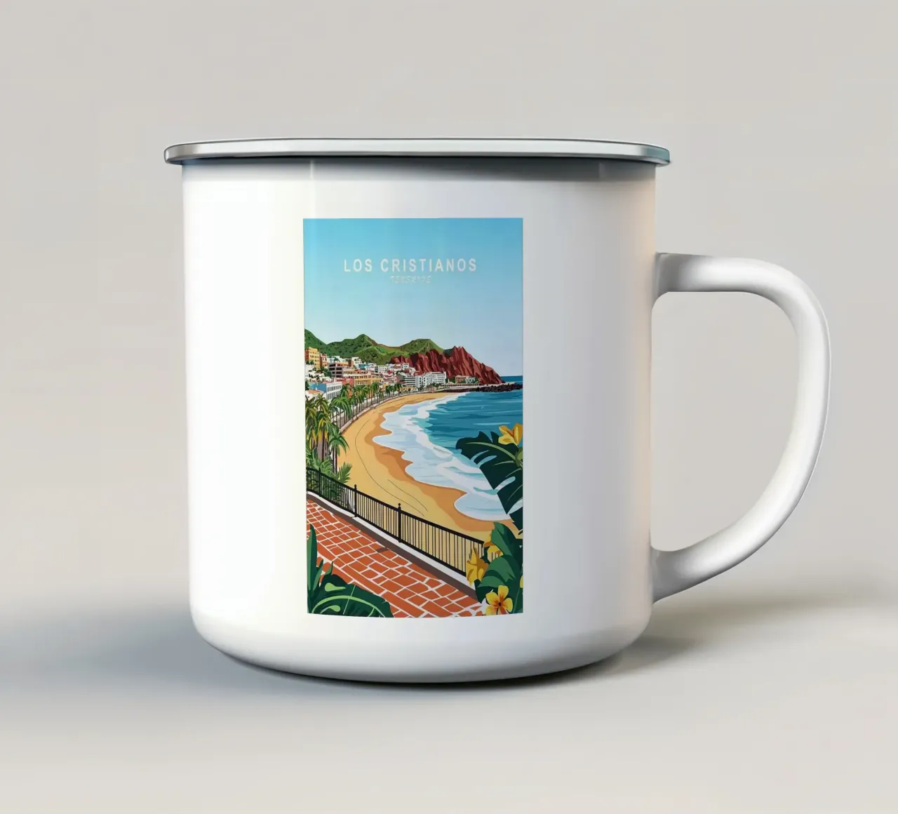 Los Cristianos tazza in smalto da Catvalenzuele
