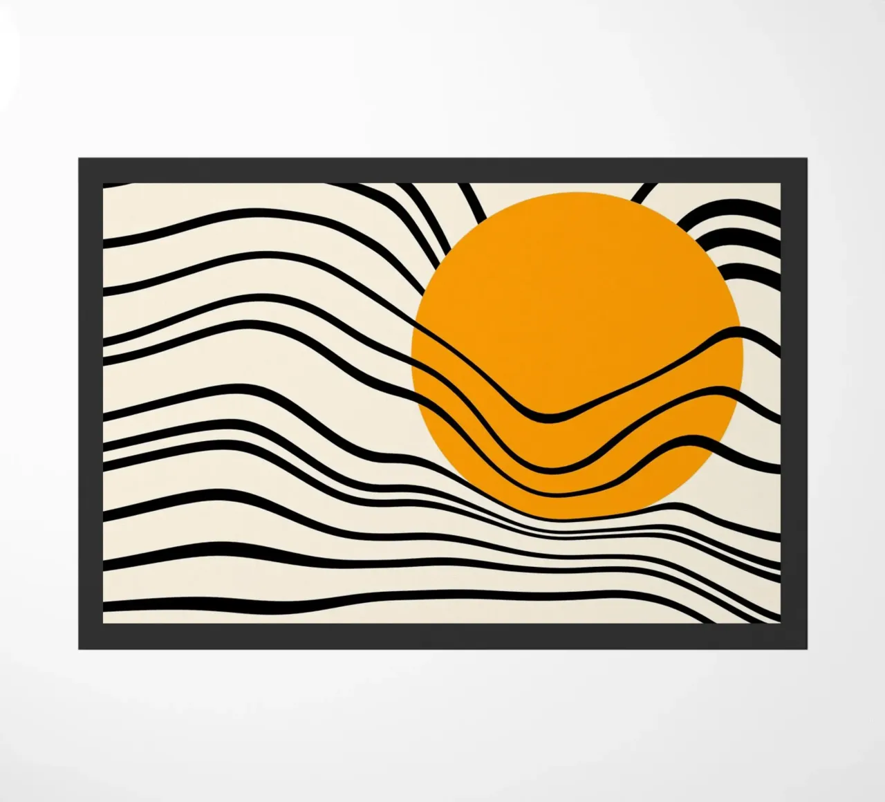 Bauhaus Wavy Lines and Sun zerbino da TijanaArtStudio88