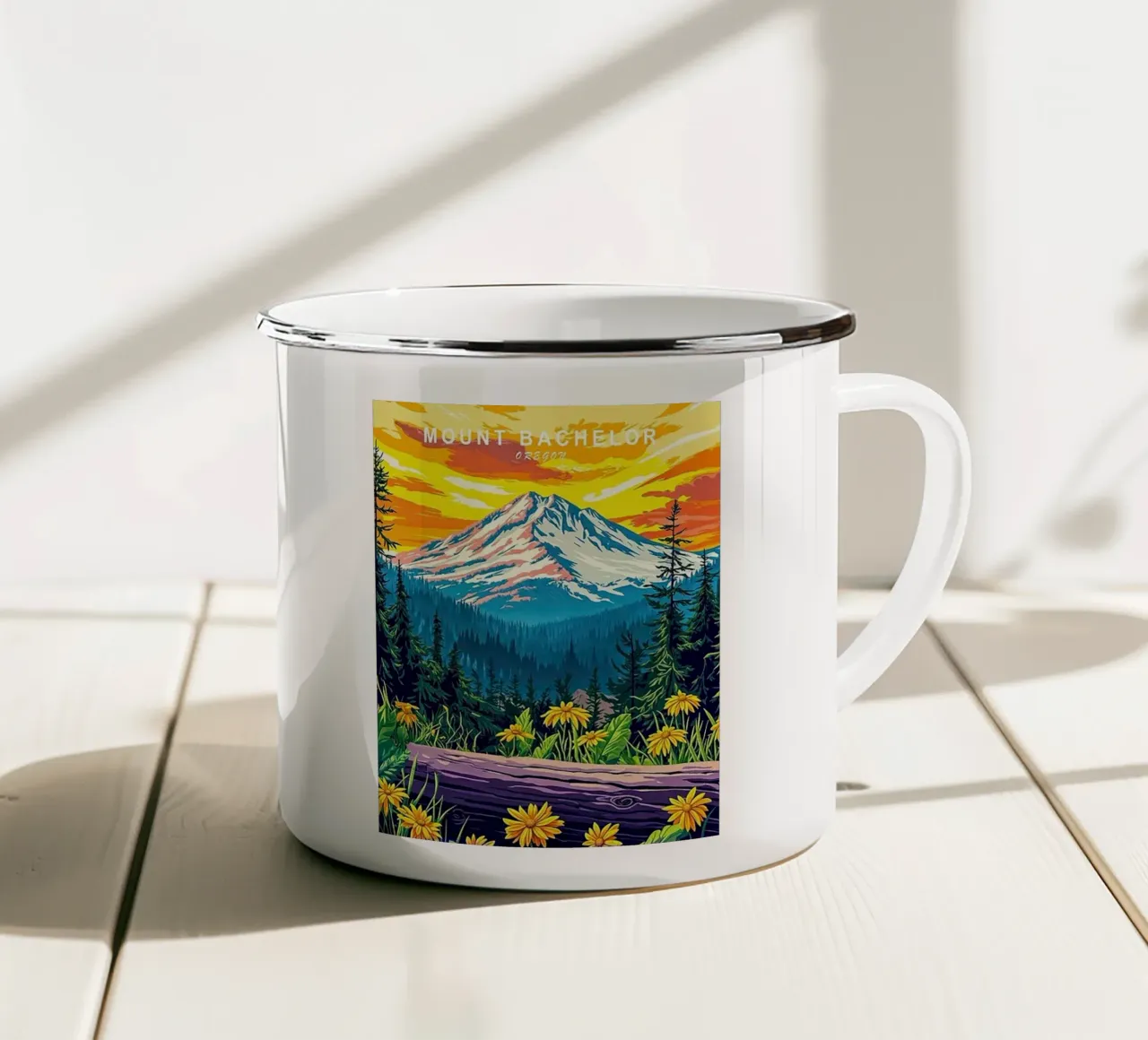 Monte Bachelor Oregon tazza in smalto da Catvalenzuele