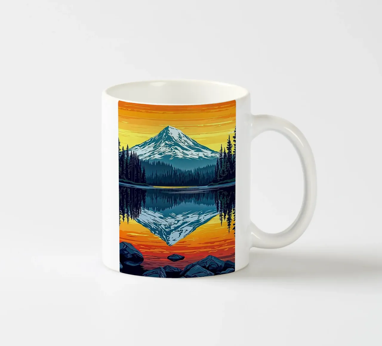 Monte Bachelor Oregon tazza in ceramica da Catvalenzuele