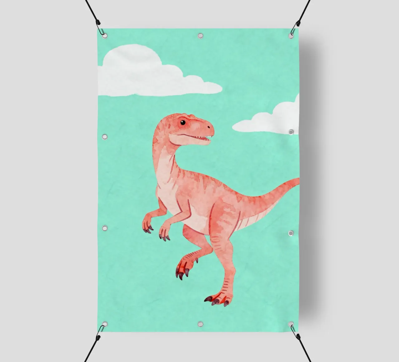 Velociraptor Fun telo in pvc da EverLuvv Studio