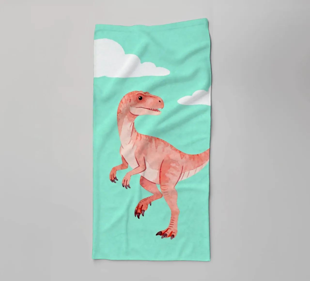 Velociraptor Fun asciugamano da bagno da EverLuvv Studio