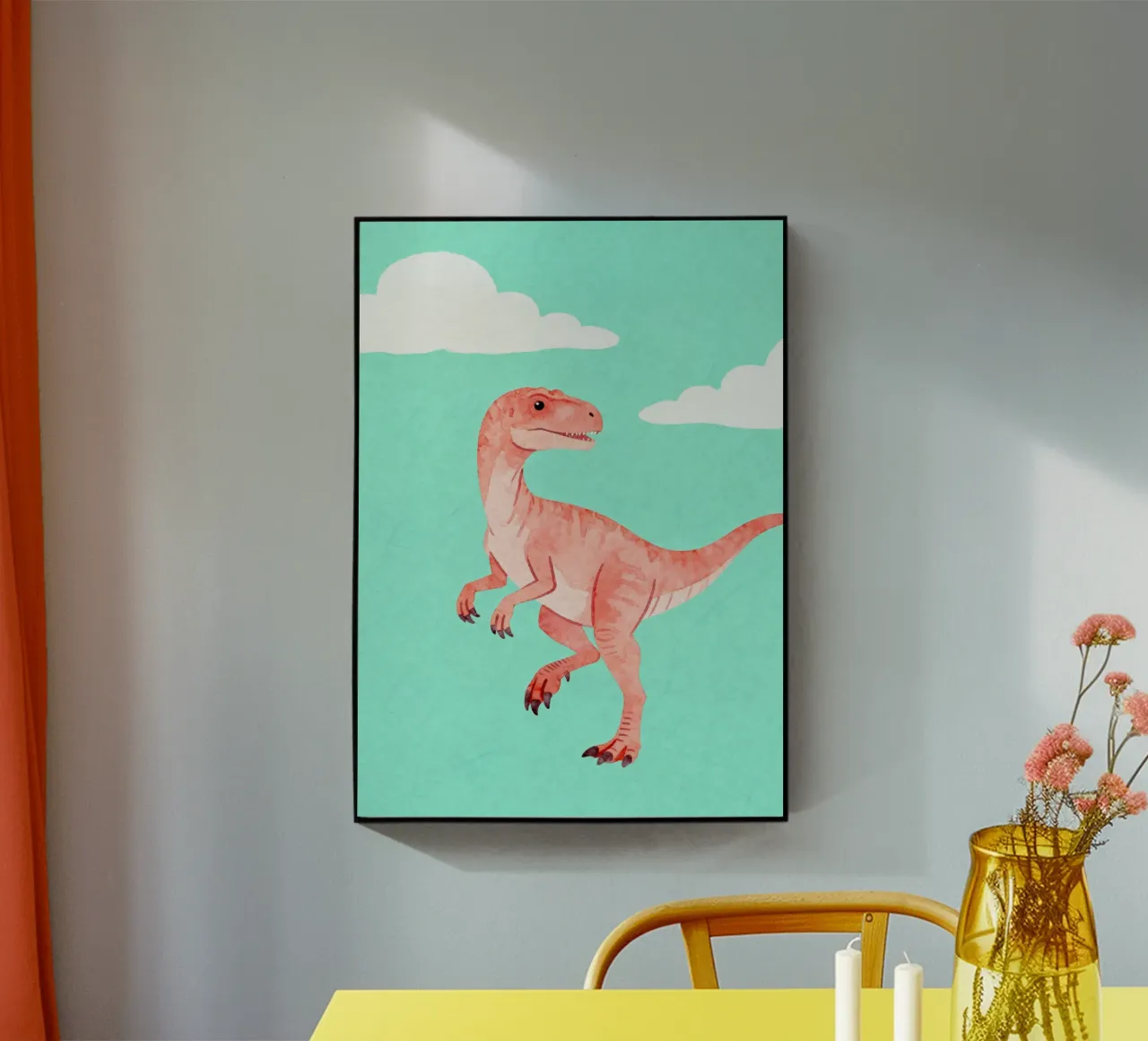 Velociraptor Fun plexiglass da EverLuvv Studio