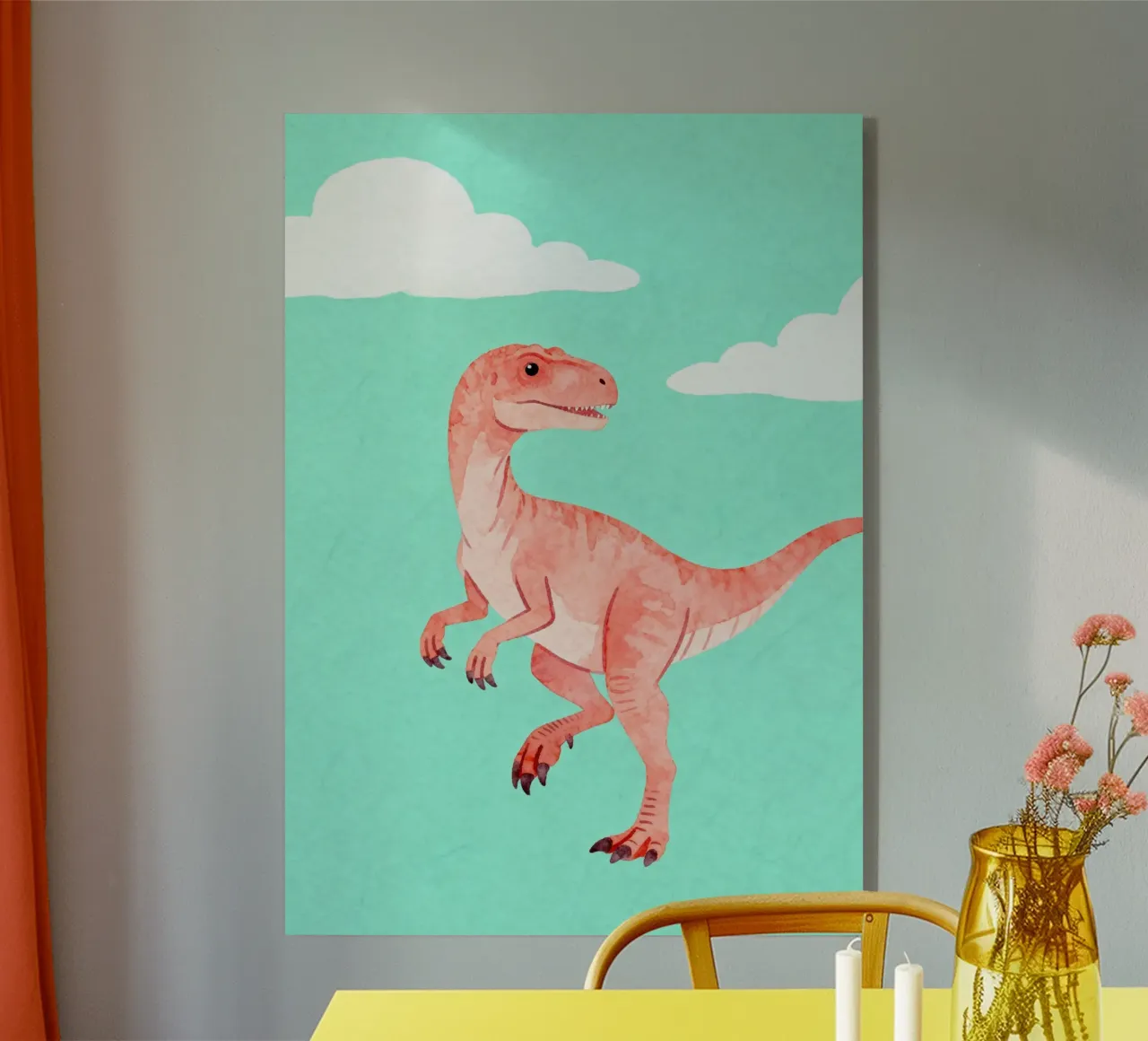 Velociraptor Fun plexiglass da EverLuvv Studio