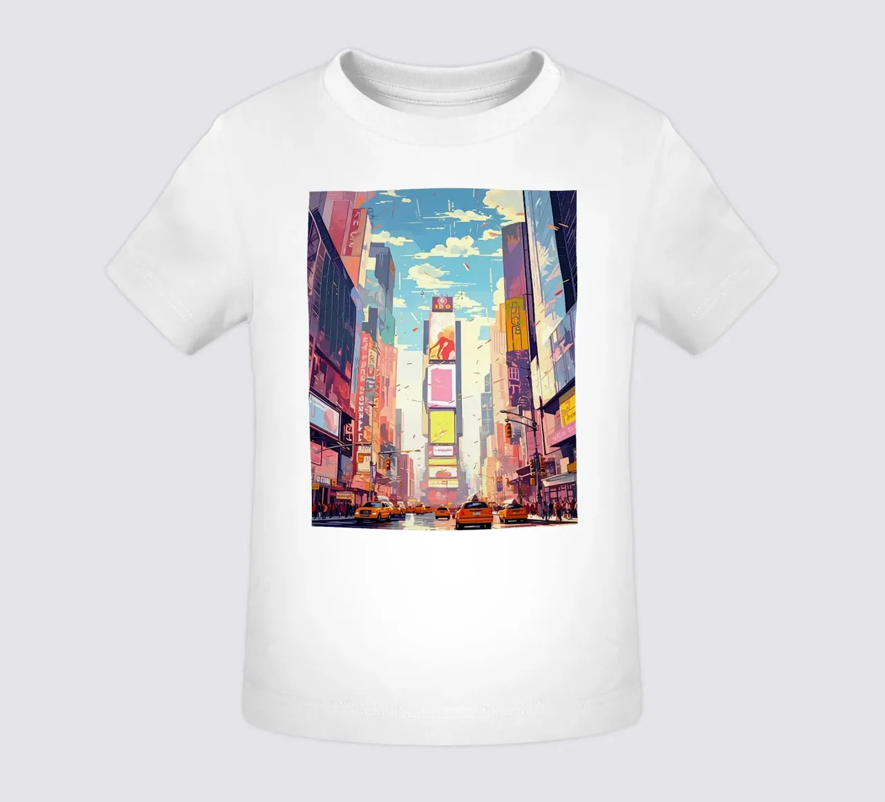 Times Square New York maglietta neonato da Catvalenzuele