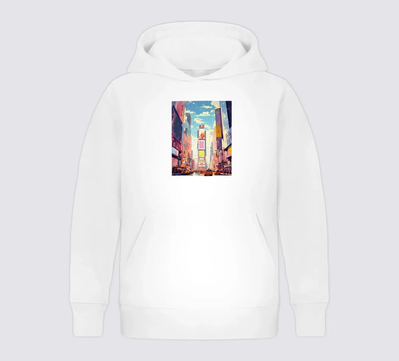 Times Square New York felpa bambino con cappuccio da Catvalenzuele