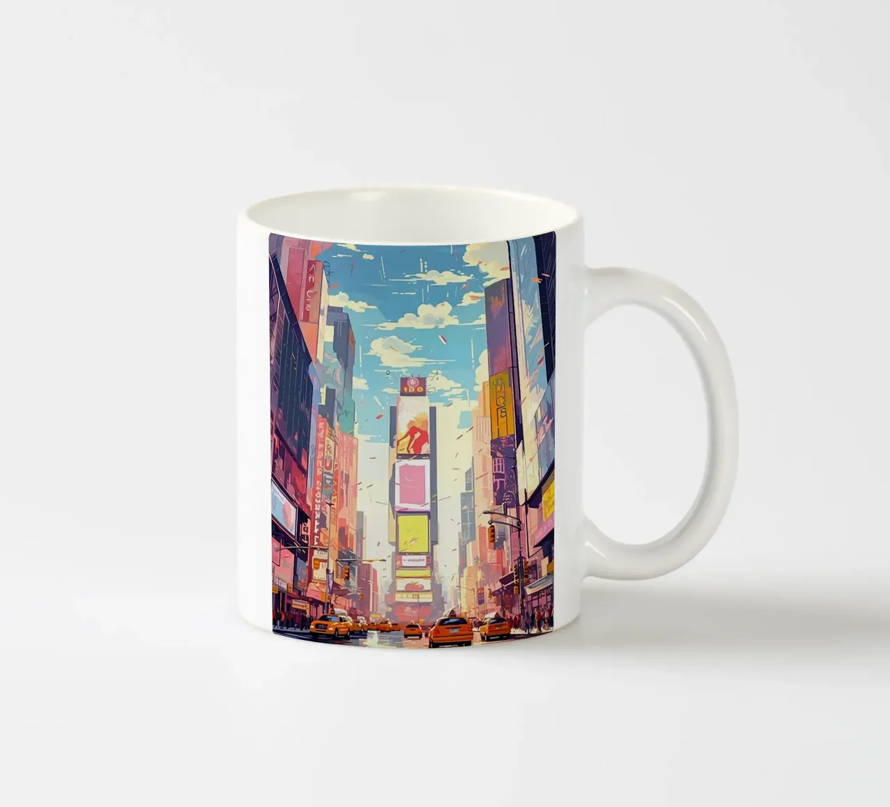 Times Square New York tazza in ceramica da Catvalenzuele