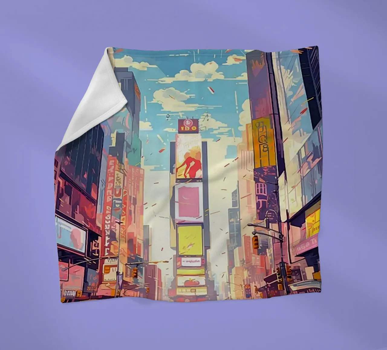 Times Square New York coperta in pile da Catvalenzuele