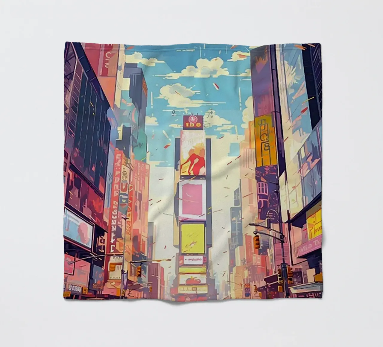 Times Square New York coperta in pile da Catvalenzuele