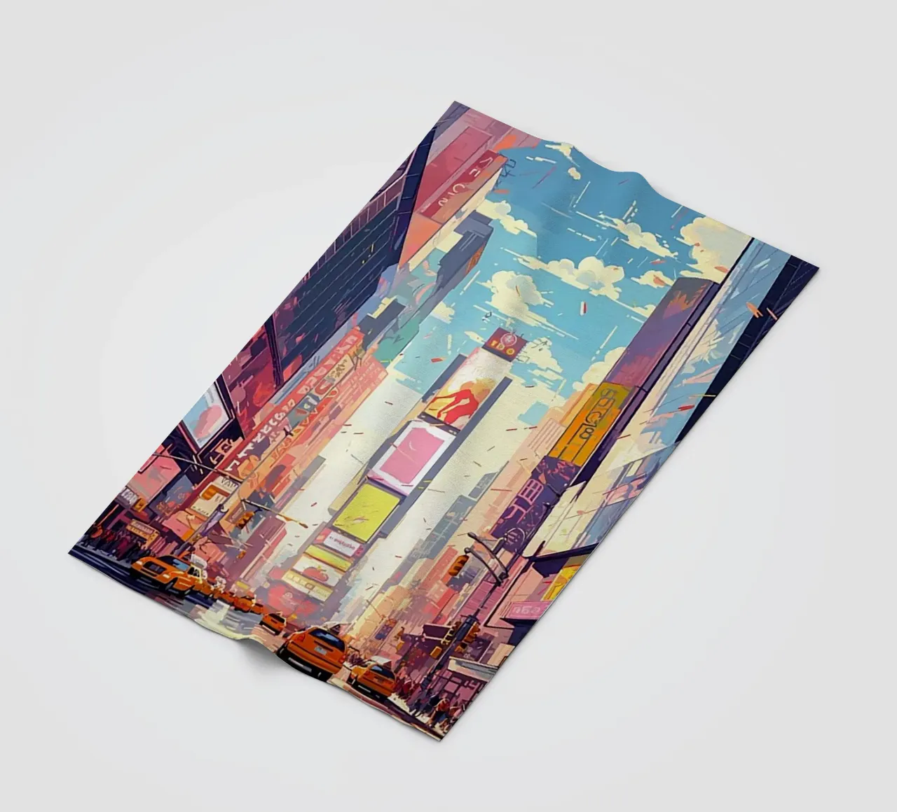 Times Square New York coperta in pile da Catvalenzuele