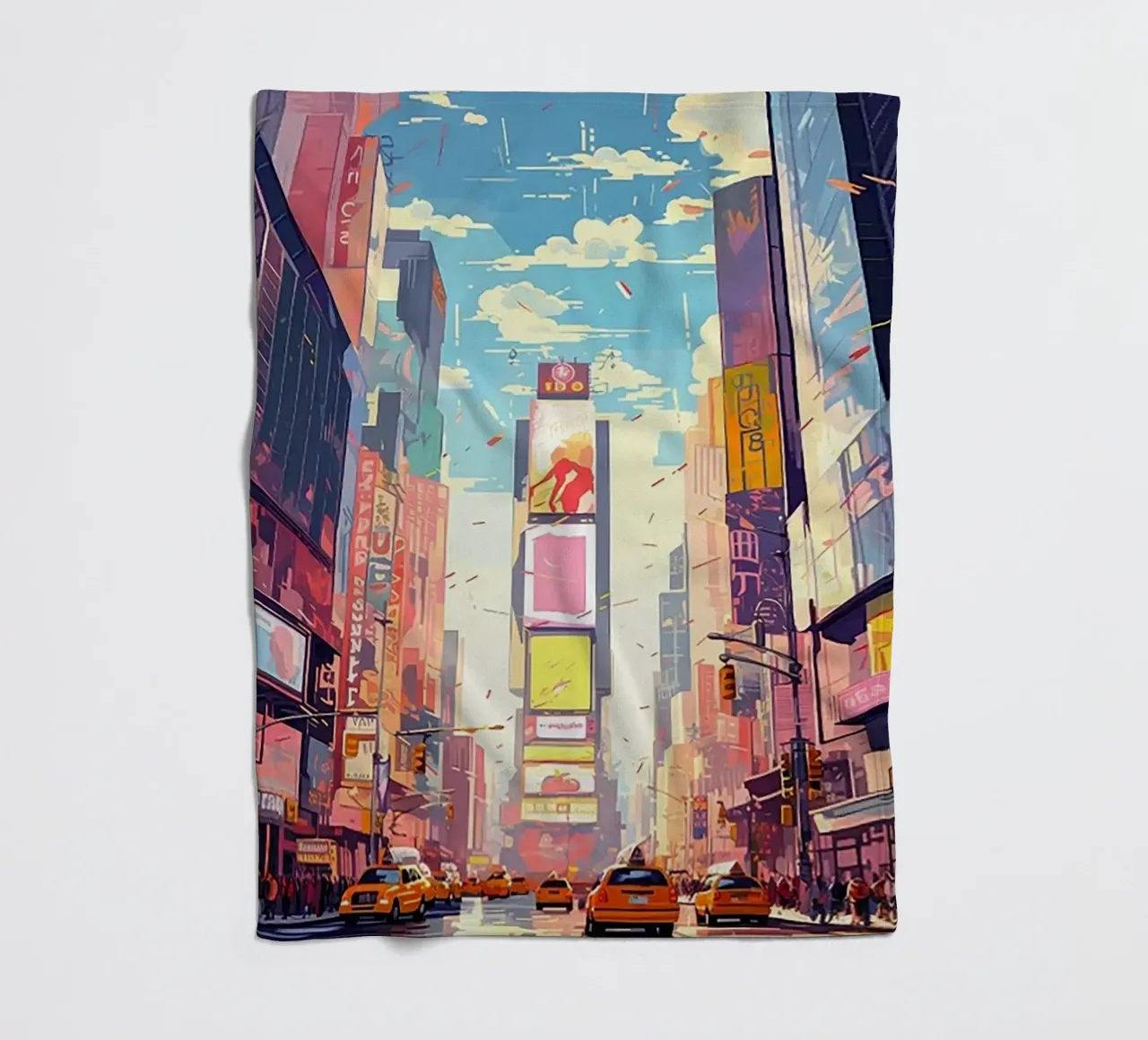 Times Square New York coperta in pile da Catvalenzuele