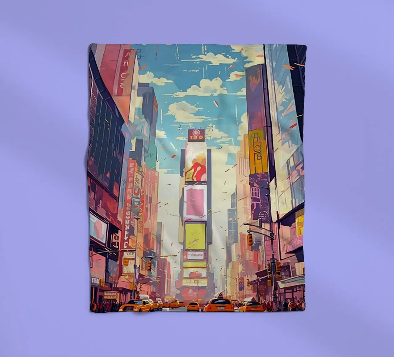 Times Square New York coperta in pile da Catvalenzuele