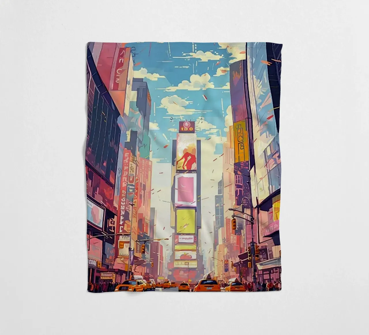 Times Square New York coperta in pile da Catvalenzuele