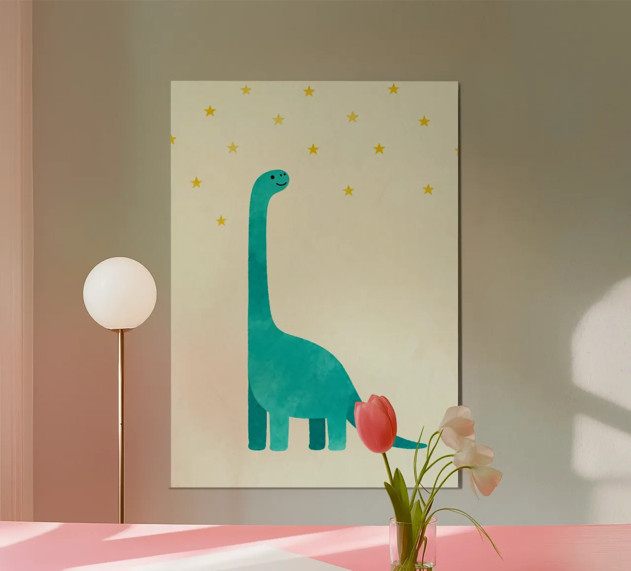 Starry Diplodocus carta hahnemühle da EverLuvv Studio