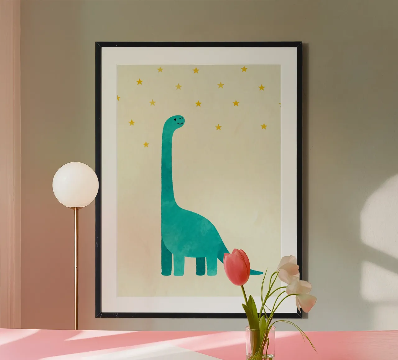 Starry Diplodocus carta hahnemühle da EverLuvv Studio