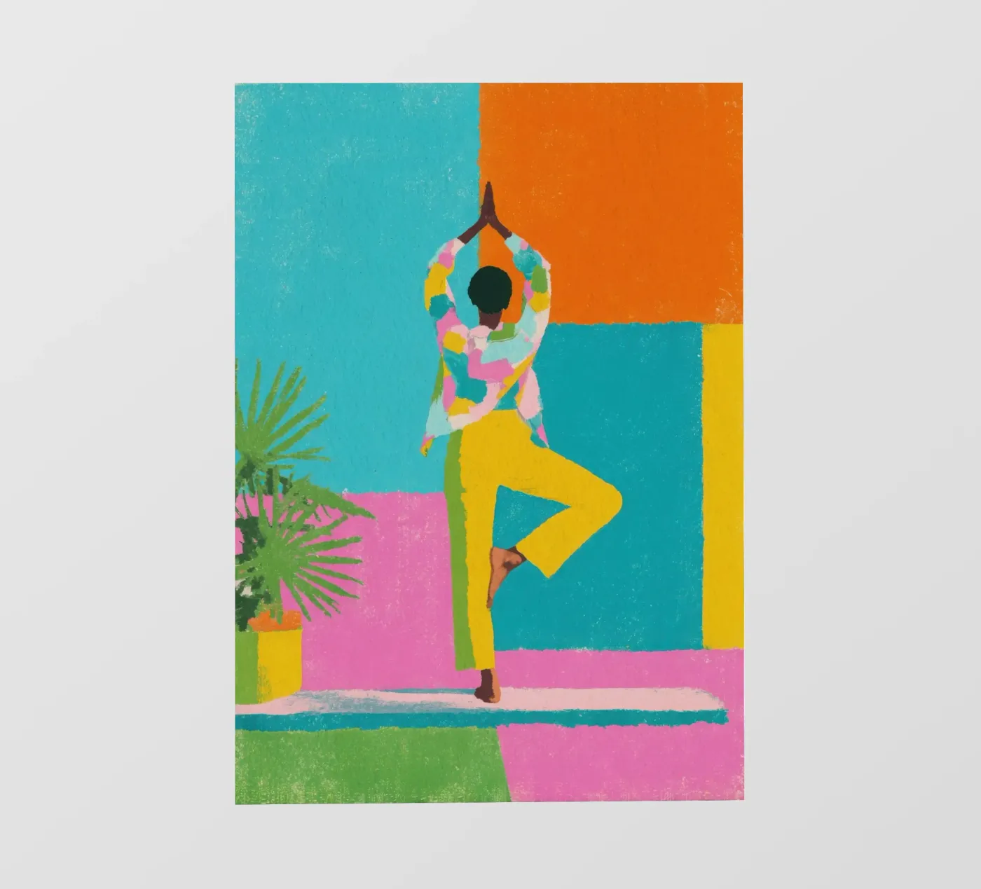 Lo yoga pellicola backlit da Nikis Art Studio