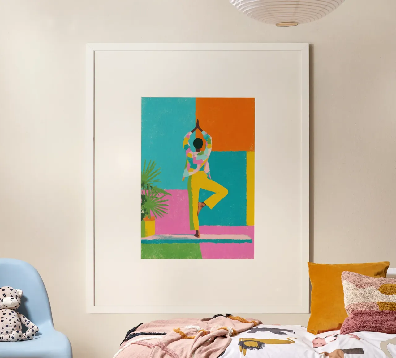 Yoga poster van Nikis Art Studio