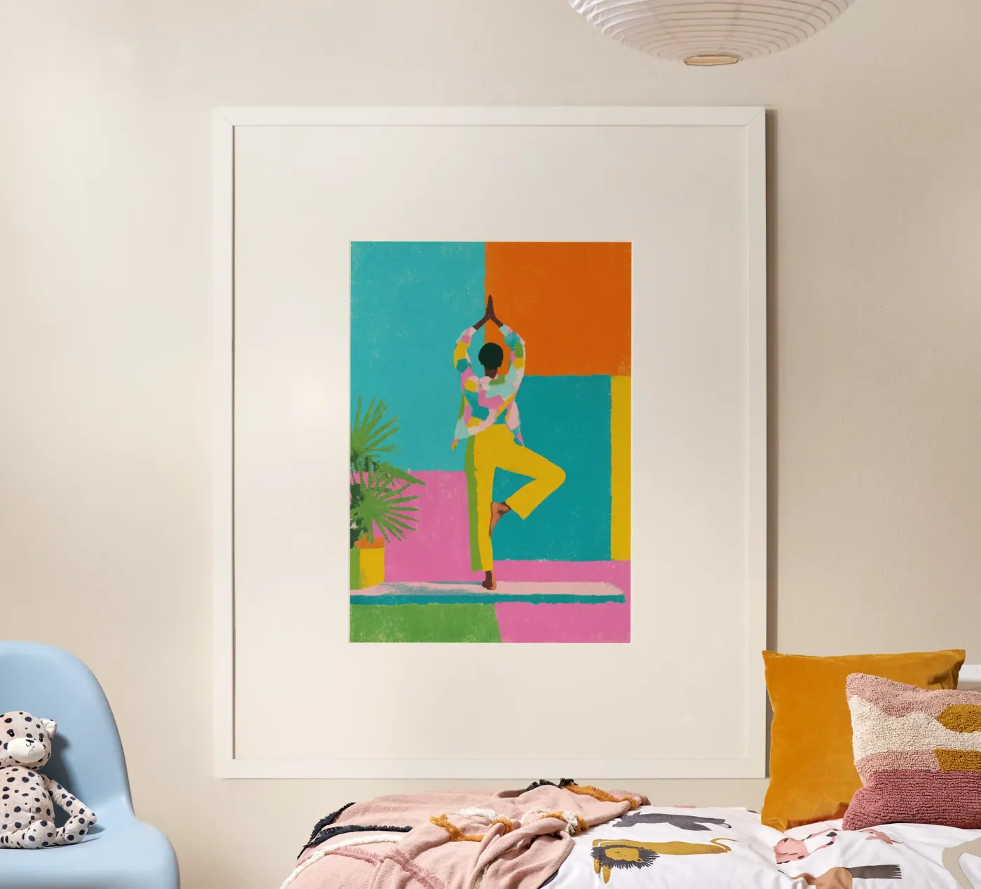 Yoga poster van Nikis Art Studio