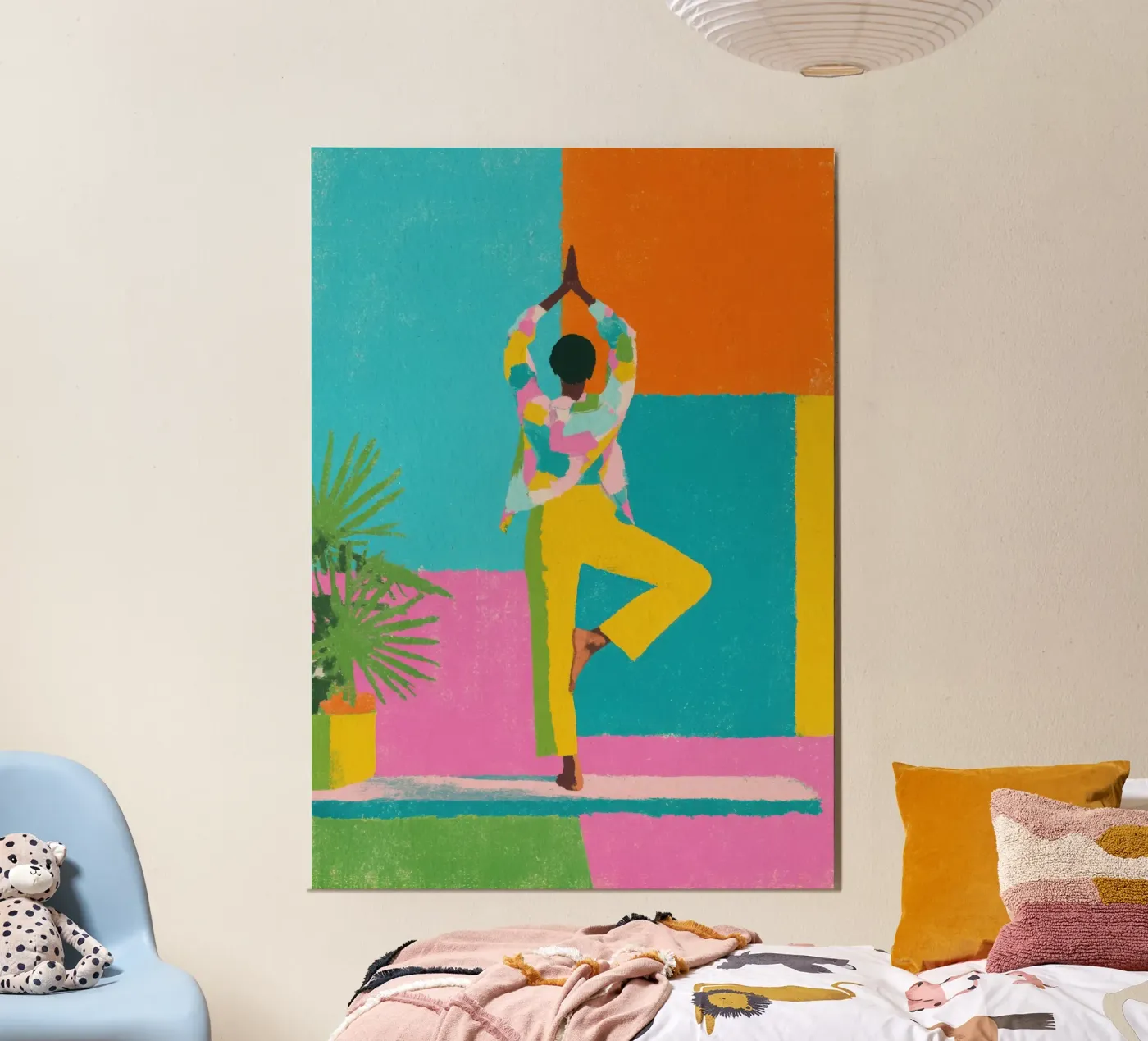 Yoga poster van Nikis Art Studio